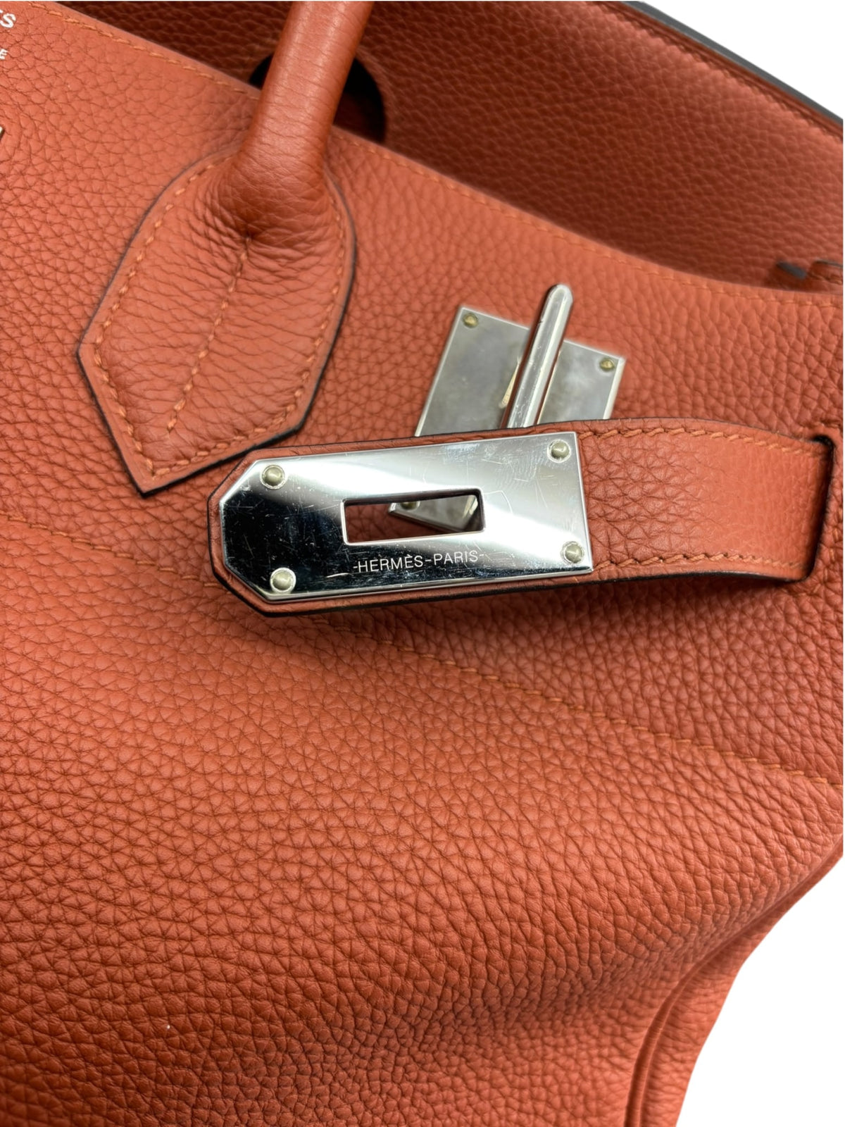 Hermes Cuivre Togo HAC Haut a Courroies 40 Handbag