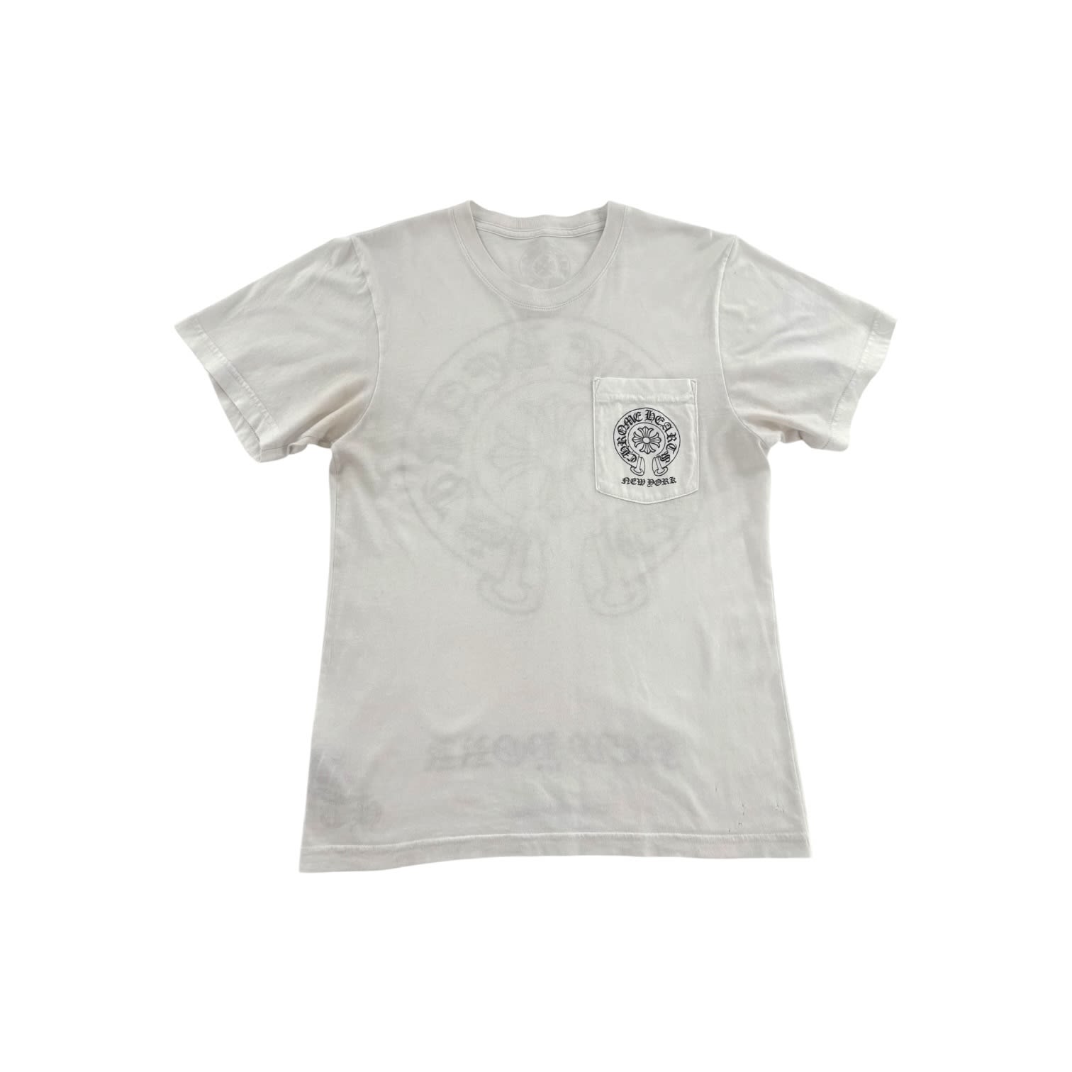 Chrome Hearts New York Horseshoe Logo T Shirt White