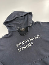 ERD Distressed Logo Hoodie Navy