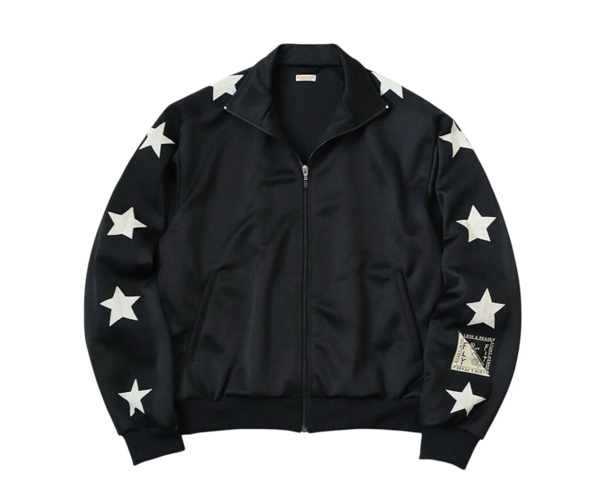 Kapital Smooth Jersey Track Jacket Black
