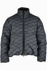 Balenciaga BB All-Over Puffer Jacket Grey