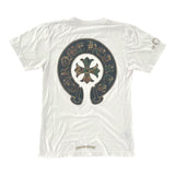 Chrome Hearts Triple Cross Horseshoe Logo Pocket Shirt White Camo