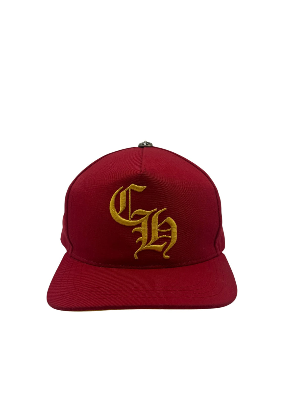 Chrome Hearts CH Silver Button Hat Red/Yellow
