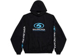 Balenciaga Surfer Logo Hoodie Black