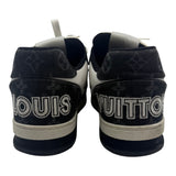 Louis Vuitton Trainer Low Velcro Strap Black Monogram Denim