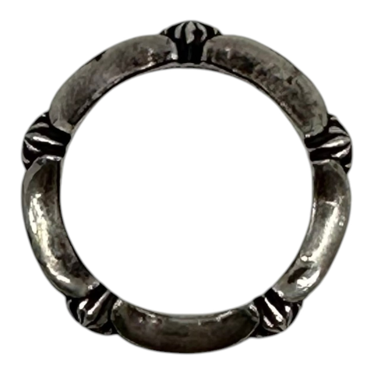 Chrome Hearts Plus & Bone Silver Ring Silver