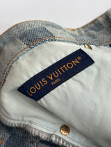 Louis Vuitton Damier Damoflage Denim Skate Pants Blue