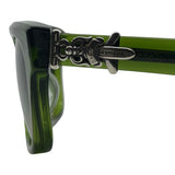 Chrome Hearts Vagillionaire Glasses Green Silver