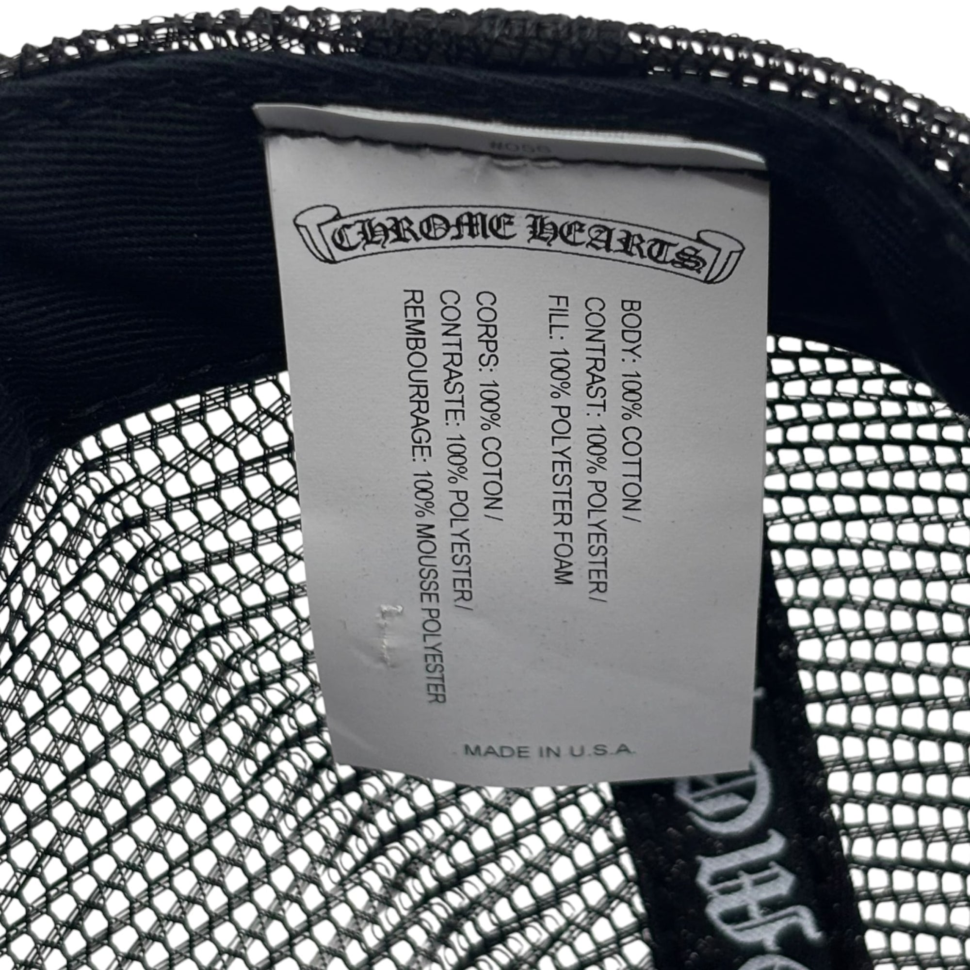 Chrome Hearts CH New York City Trucker Hat Black/Black