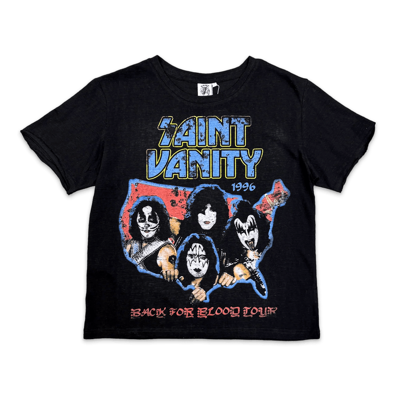 Saint Vanity Kiss Tee Black