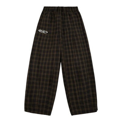 Boredom Kills Lounge Plaid Track Pants Black