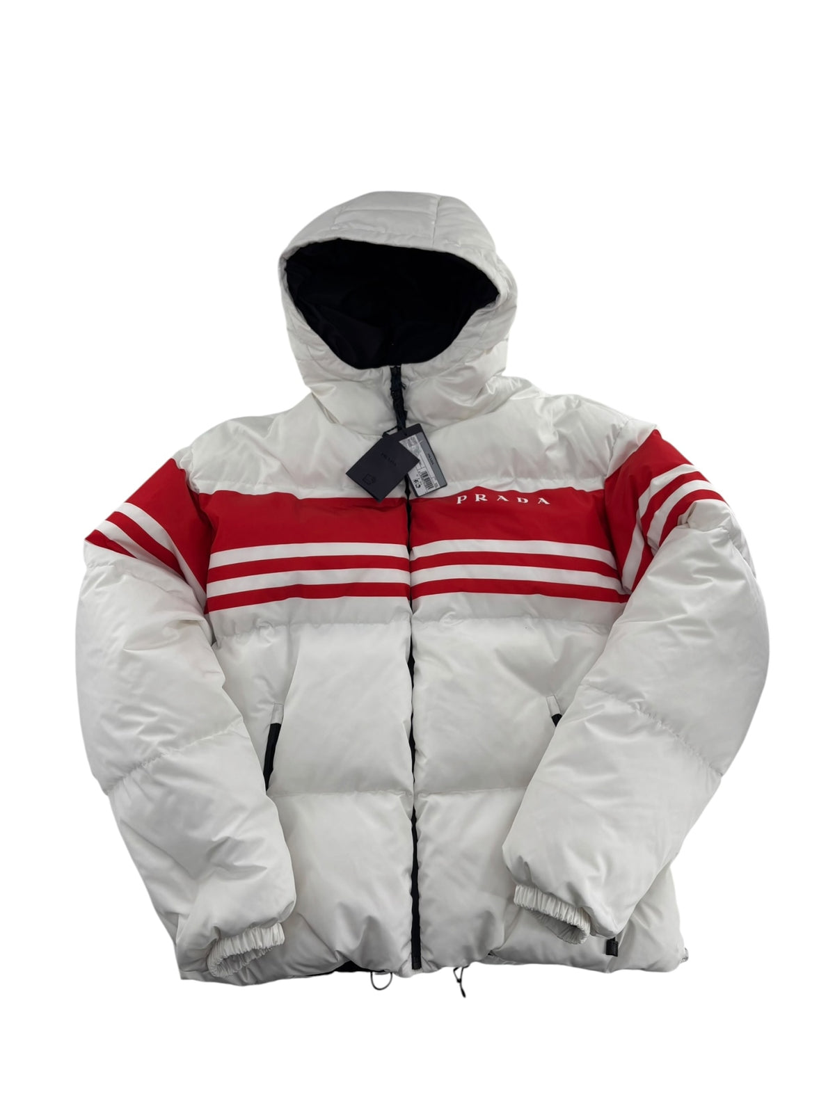 Prada Logo Puffer Coat