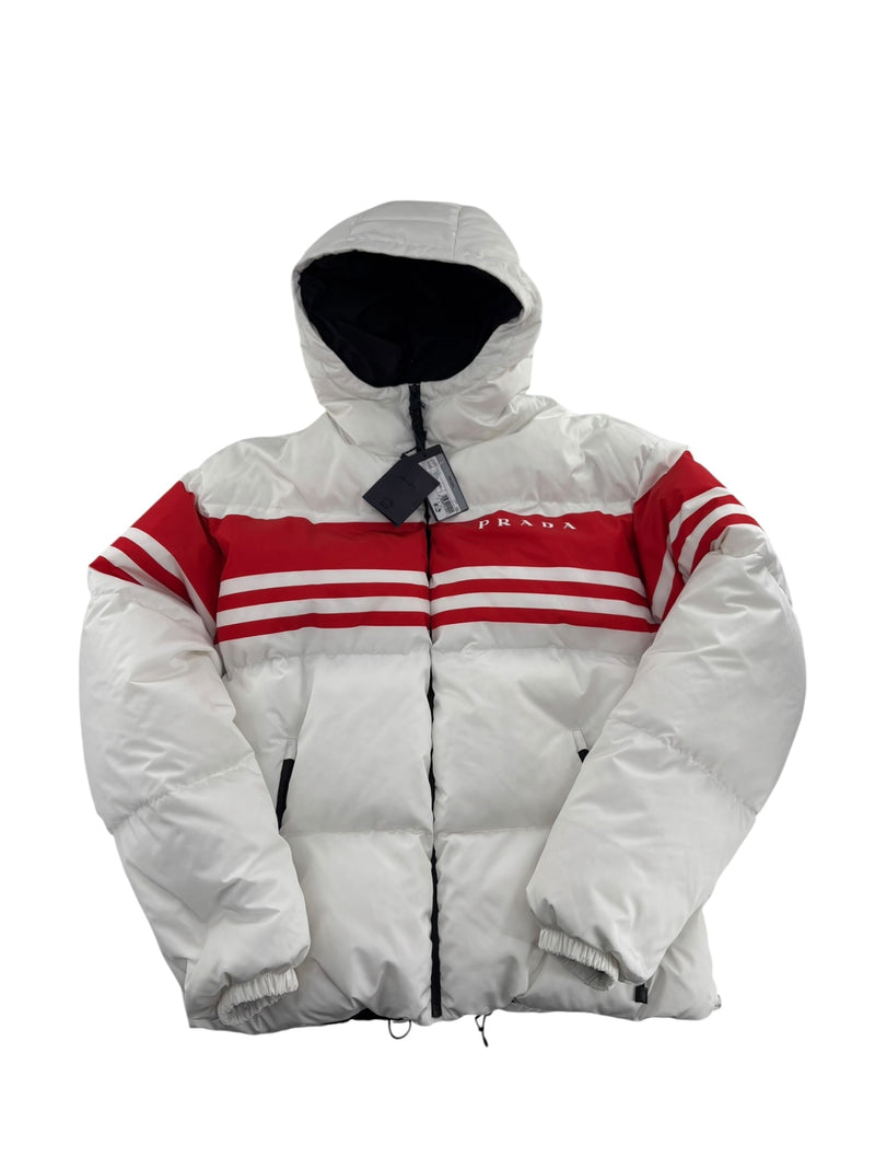 Prada Logo Puffer Coat