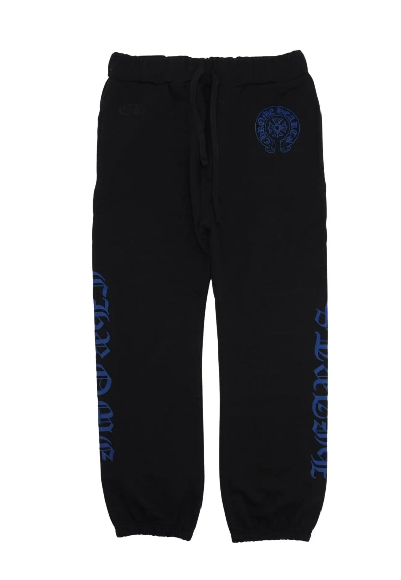 Chrome Hearts Horse Shoe Logo Sweatpants Black/Blue