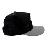 Chrome Hearts Cross Patch CH Baseball Hat Black Grey