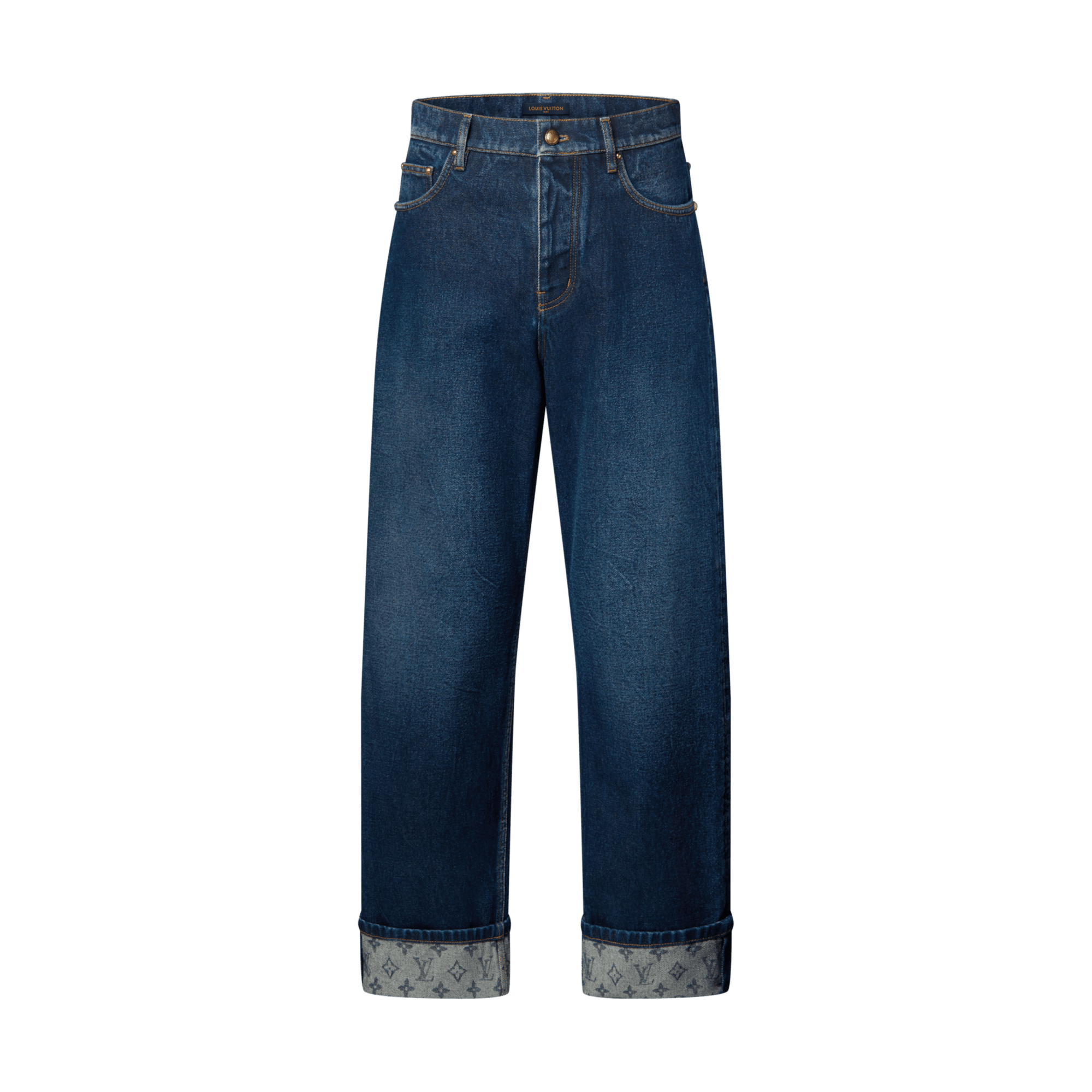 Louis Vuitton Signature Turn Up Denim Skate Pants