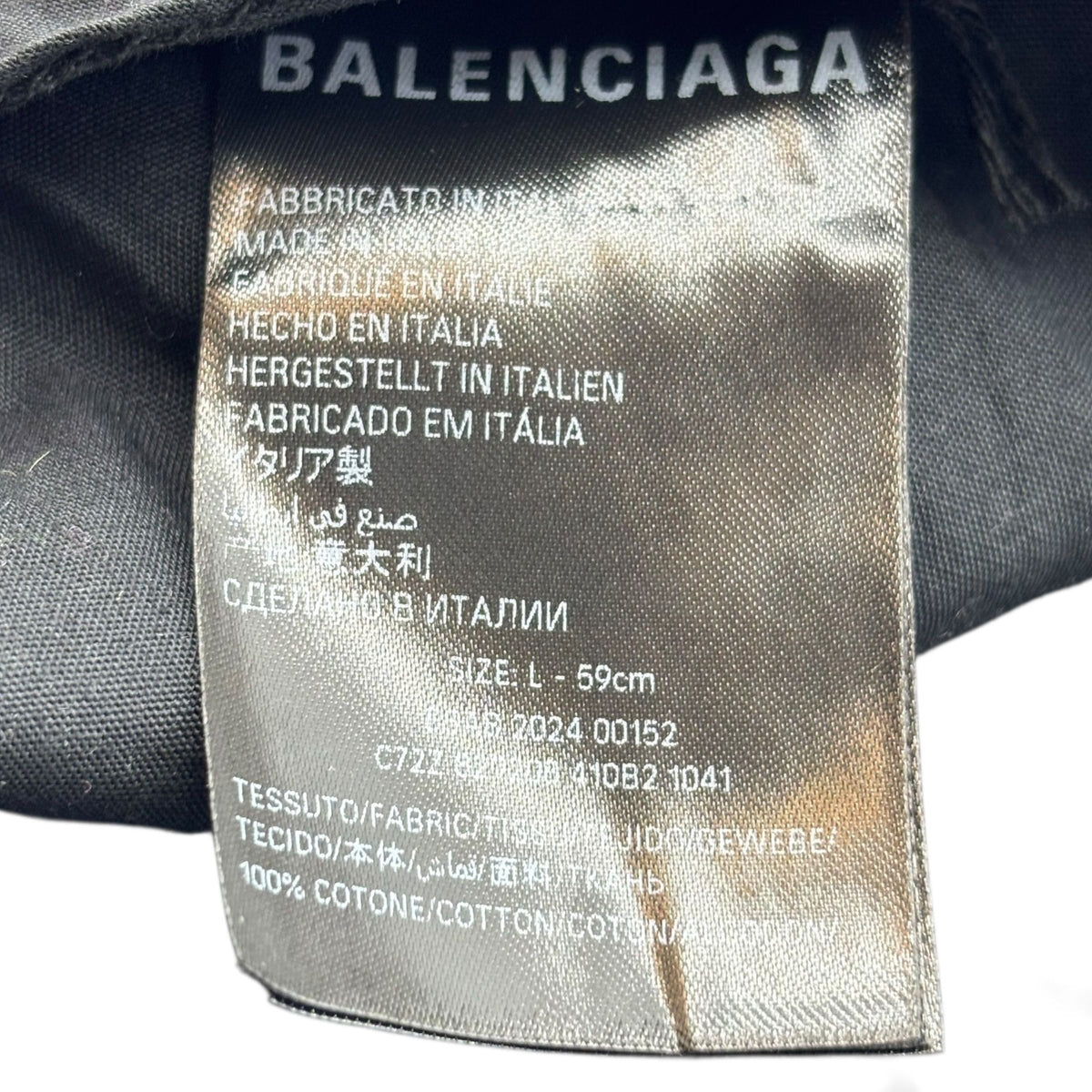 Balenciaga Faded Baseball Cap