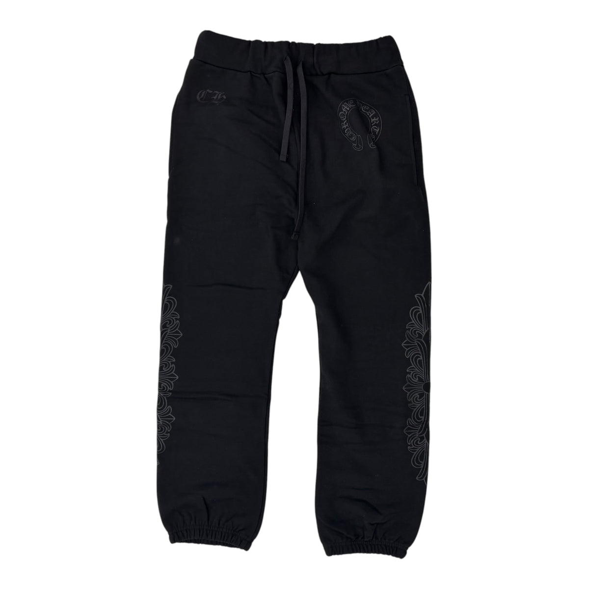 Chrome Hearts Online Exclusive Floral Sweatpants Black