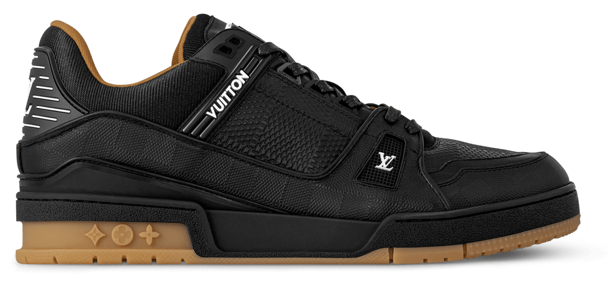 Louis Vuitton Trainer Black Gum Sole