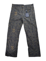 Louis Vuitton Arabesque Embroidered Denim Blue