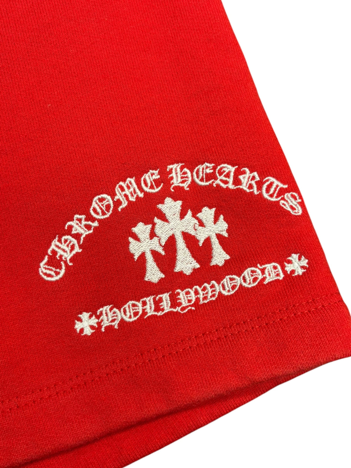 Chrome Hearts Hollywood Cross Shorts Red
