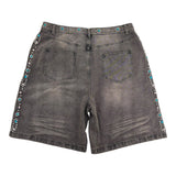 Vale Bedazzled Denim Shorts Black