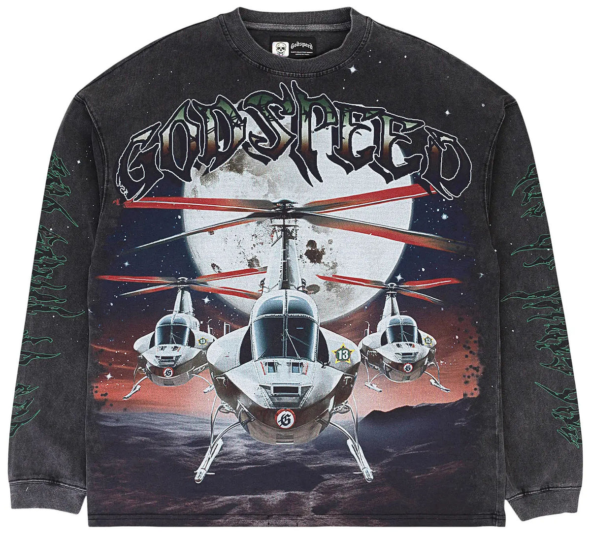 Godspeed Airstrike Longsleeve Shirt Washed Grey