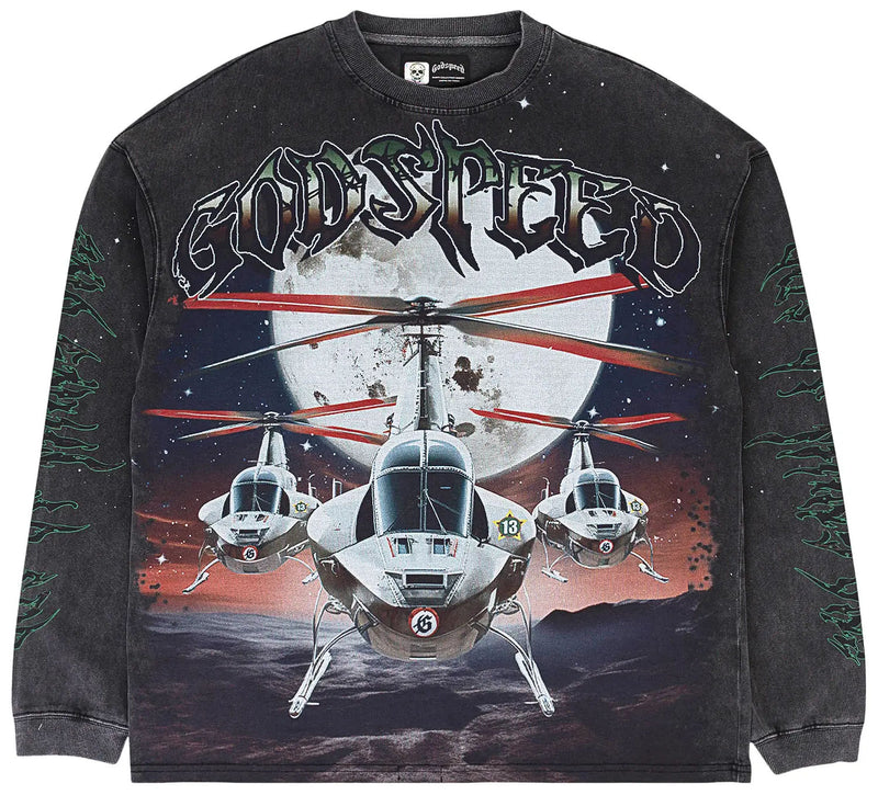Godspeed Airstrike Longsleeve Shirt Washed Grey
