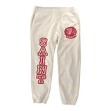 Saint Vanity Varsity Cream Sweatpants
