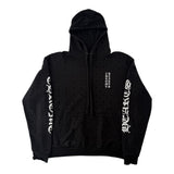 Chrome Hearts Monogram Vertical Logo Hoodie Black