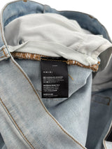 Amiri Embroidered Logo Distressed Jeans Lightwash