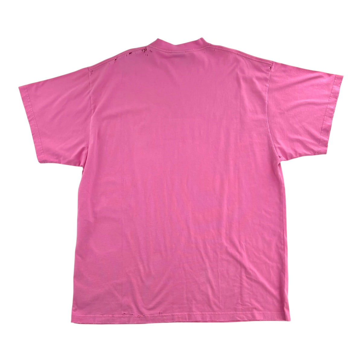 Balenciaga No Logo Printed Large Fit T-Shirt Pink