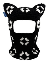 Arkyve Obsidian Crochet Ski Mask Black White