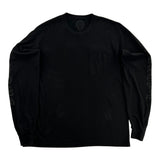 Chrome Hearts Black Neck Logo Longsleeve T-Shirt