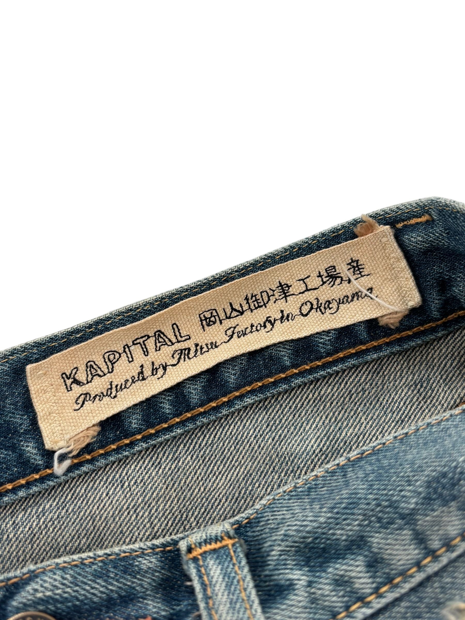 Kapital Distresed Flare Denim