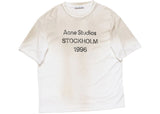 Acne Studios Logo Relaxed Tee Dusty White Beige