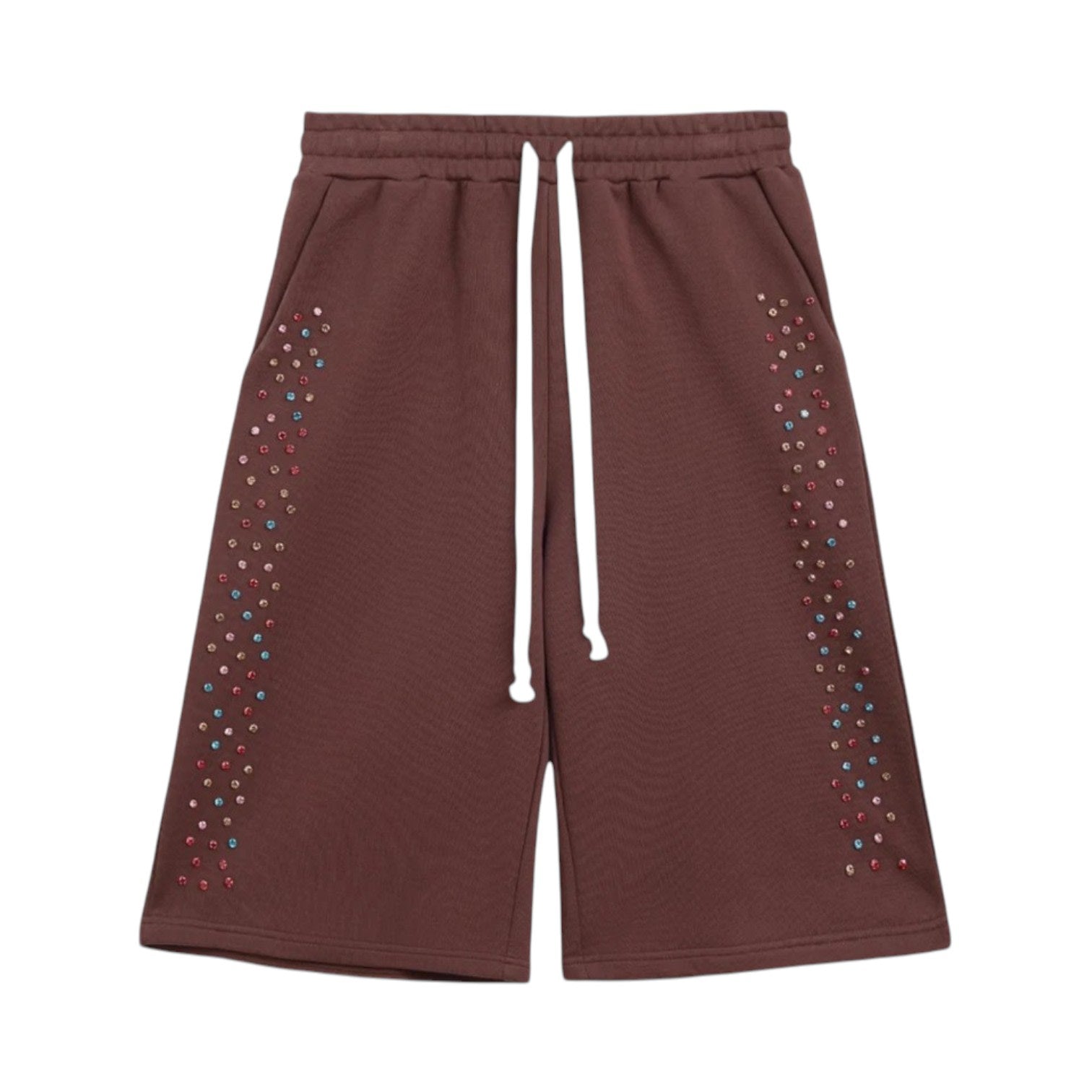 Cactus Valley Crystal Cactus Sweat Shorts Brown