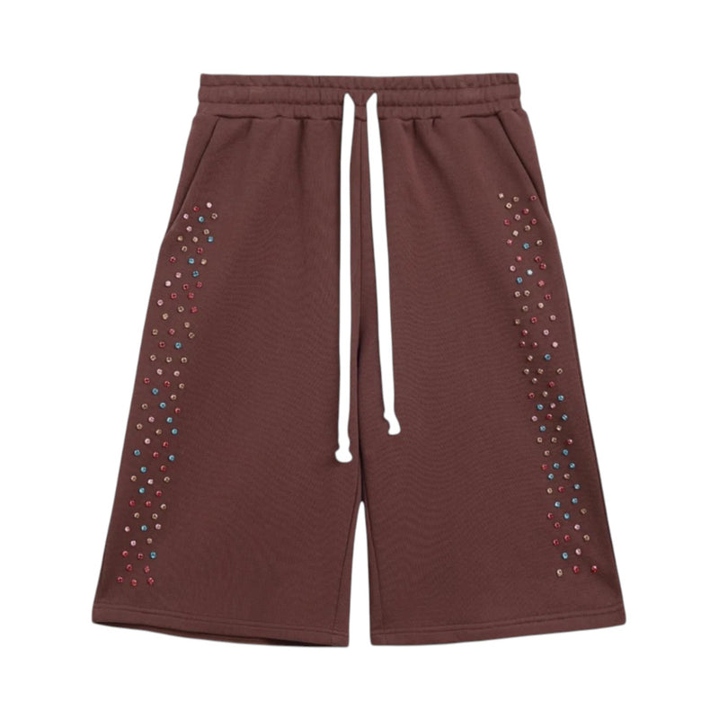 Cactus Valley Crystal Cactus Sweat Shorts Brown