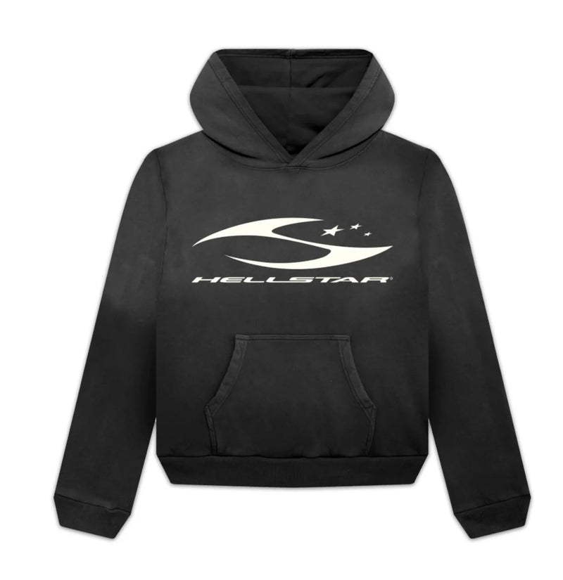 Hellstar Black logo Hoodie