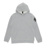 Chrome Hearts Paper Jam Cross Hoodie Grey