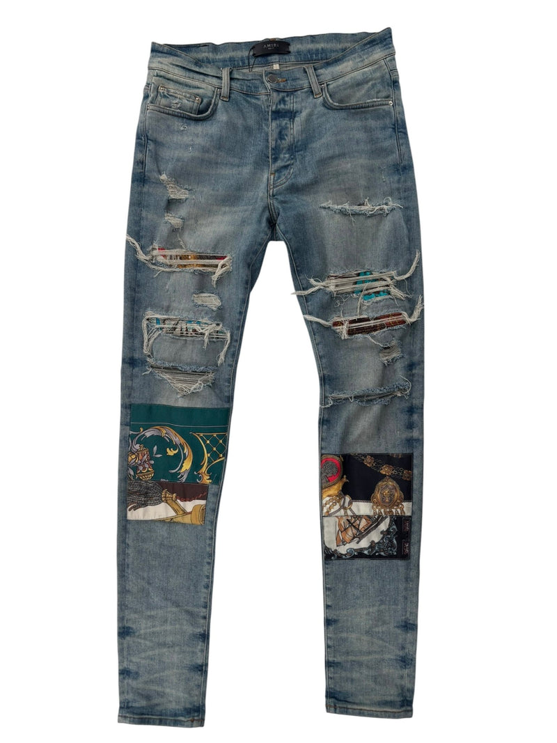 Amiri Chain Patch Denim Lightwash