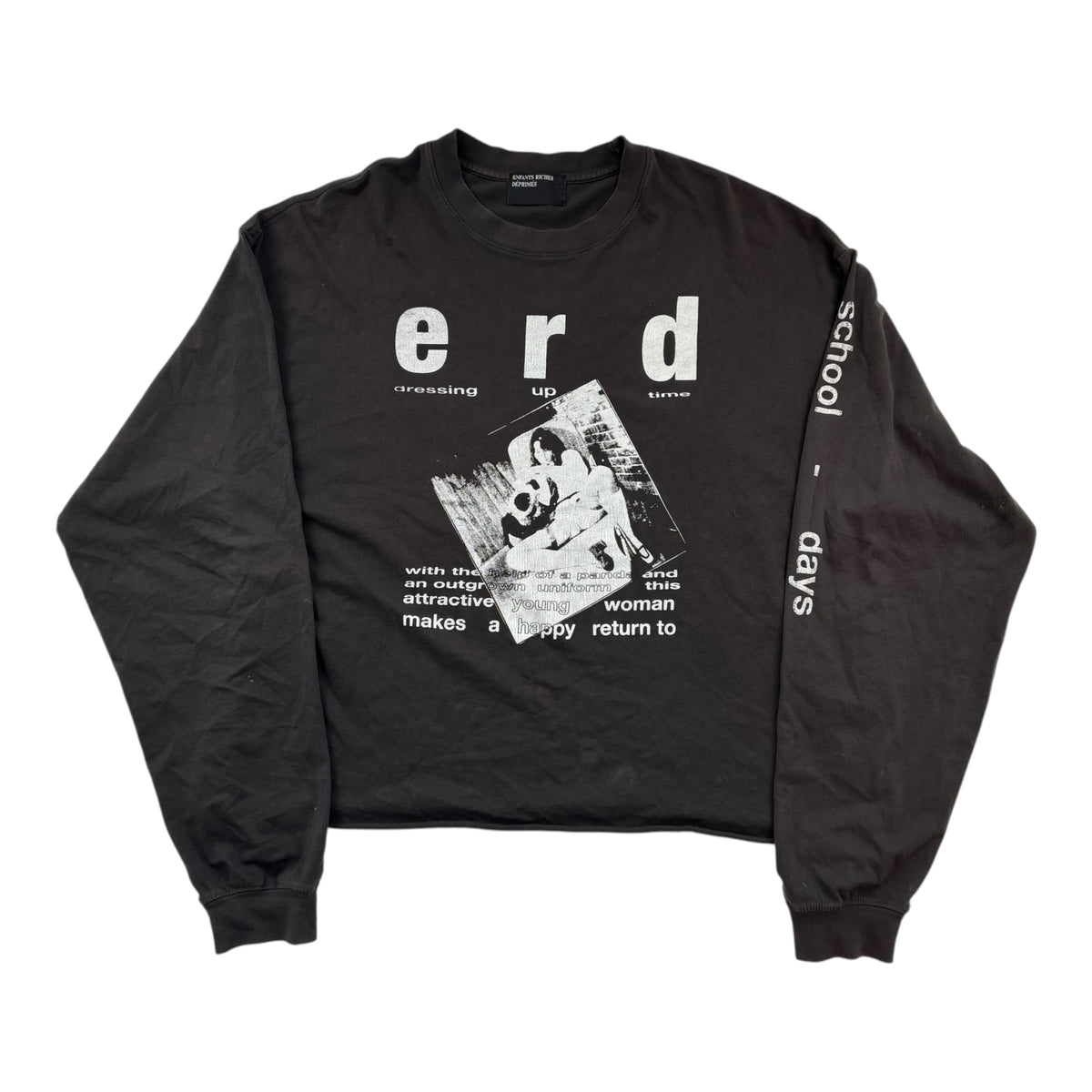 ERD School Days Long Sleeve Shirt Black