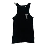 Chrome Hearts T-Bar Ribbed Tank Top Black