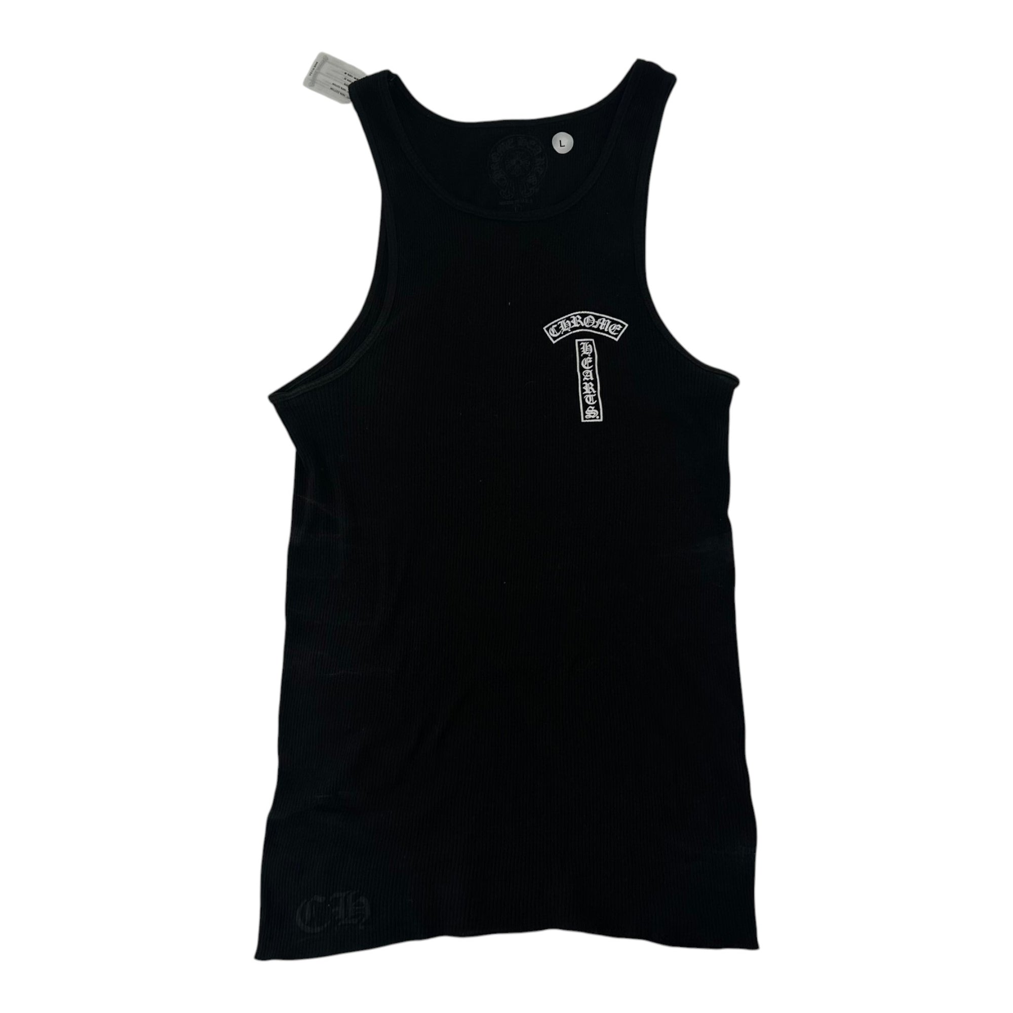Chrome Hearts T-Bar Ribbed Tank Top Black