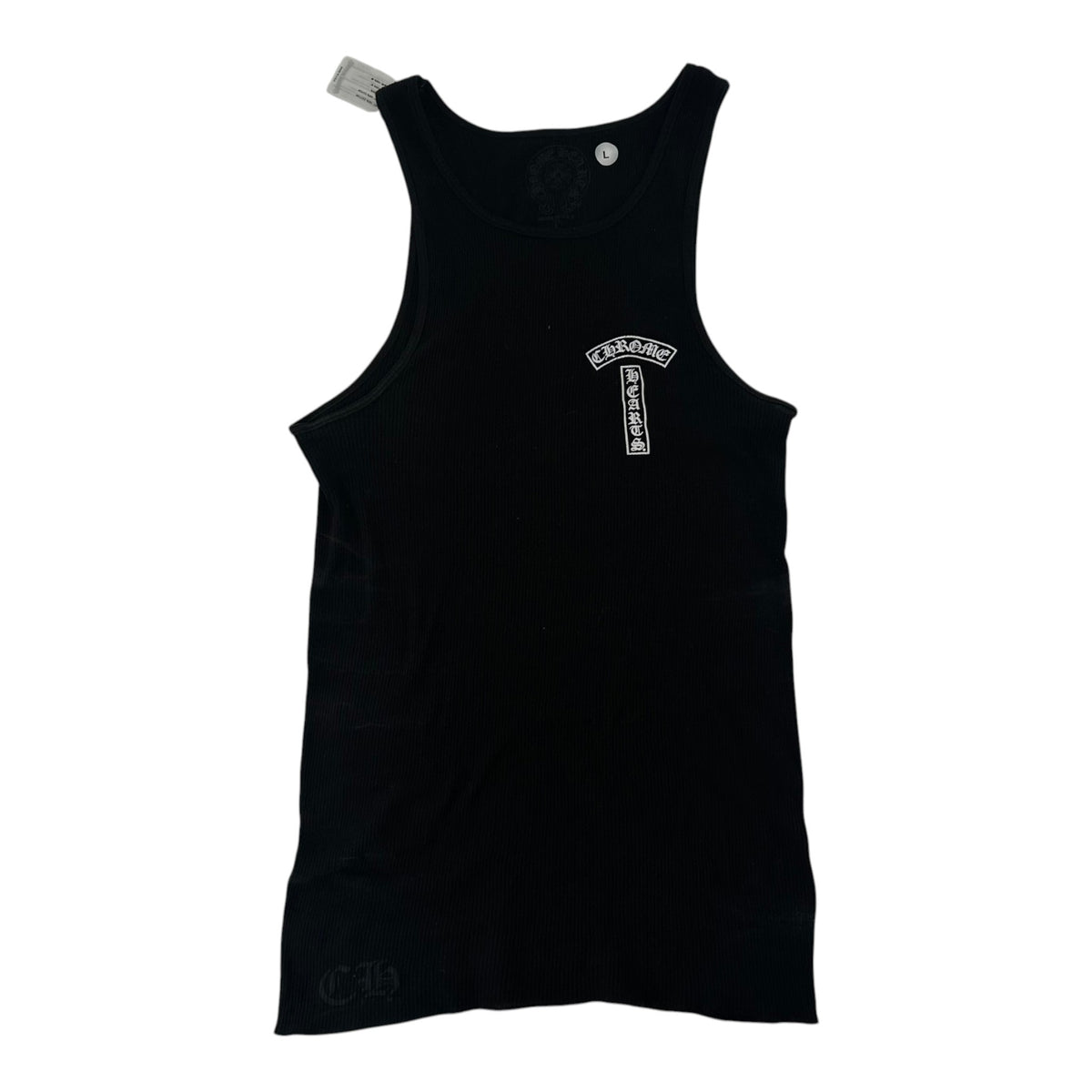 Chrome Hearts T-Bar Ribbed Tank Top Black