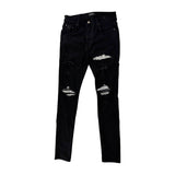 Amiri MX1 Black Silver Ribbed