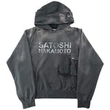Satoshi Nakamoto Multi Pocket Hoodie Black
