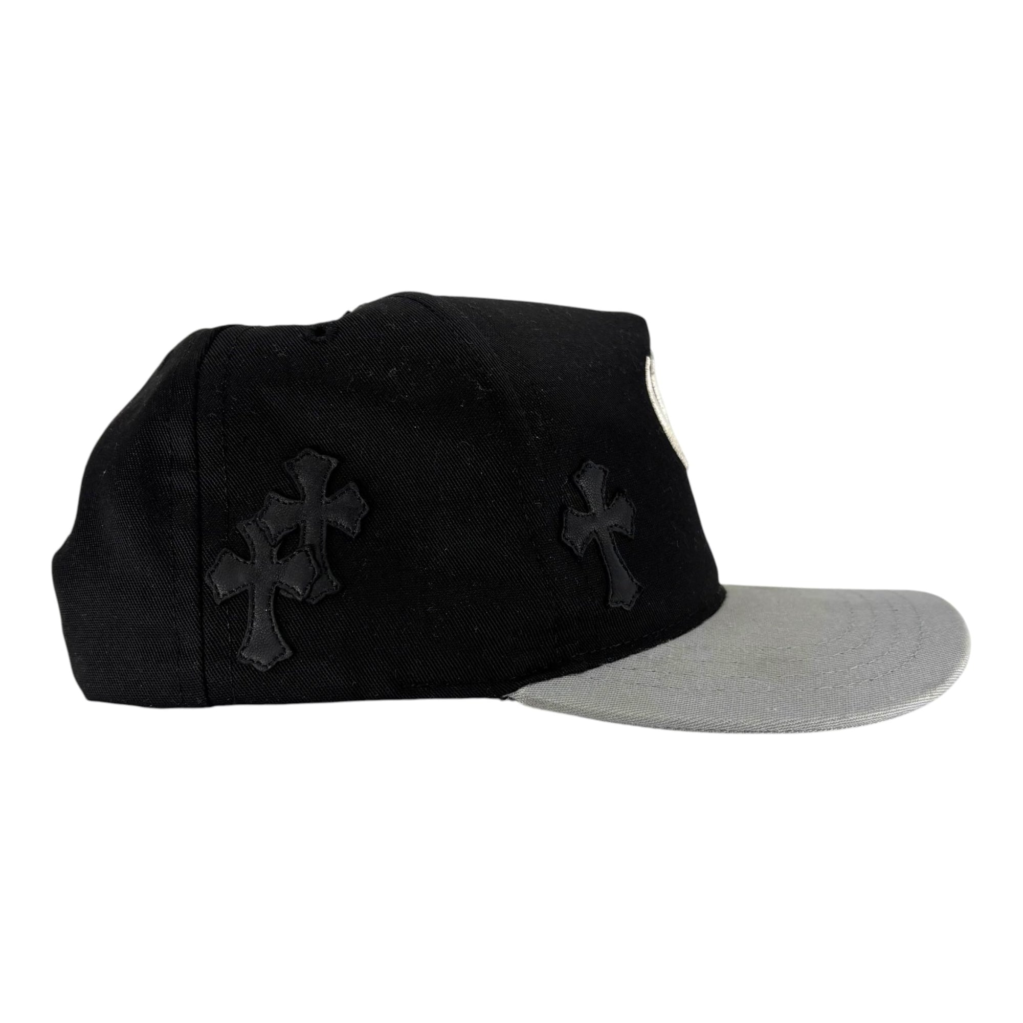 Chrome Hearts Cross Patch Hat Black Grey