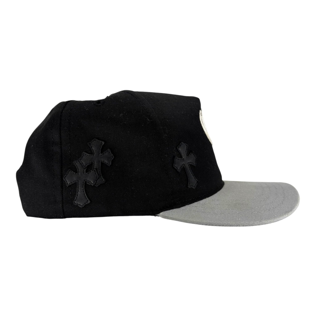 Chrome Hearts Cross Patch Hat Black Grey