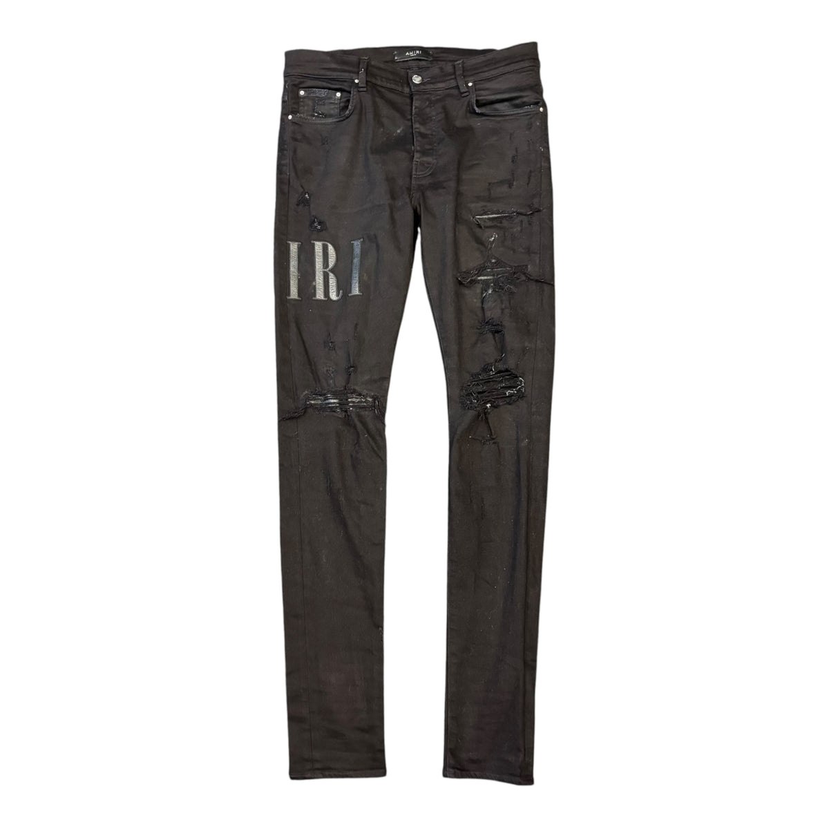 Amiri Black Logo Jeans